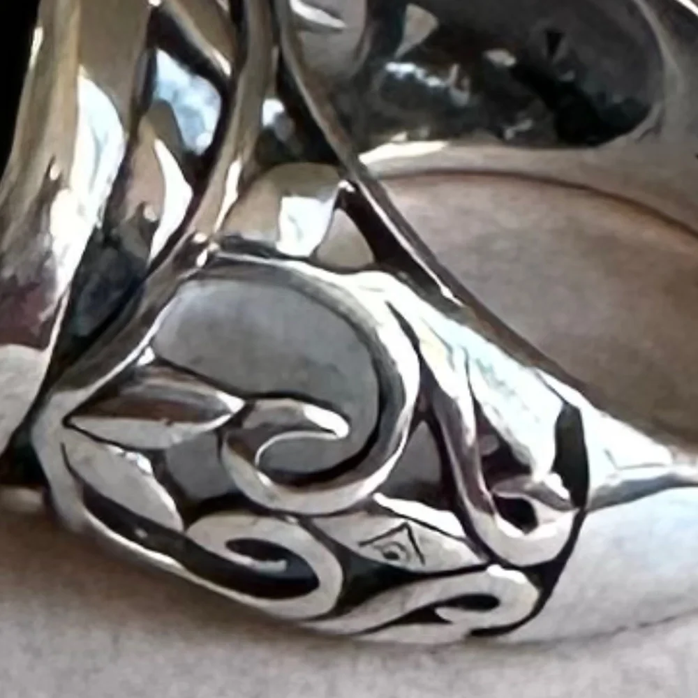 Silpada .925 Sterling Silver/Chalcedony Smoky Swirl Ring Size 7 R2045. - Picture 7 of 7